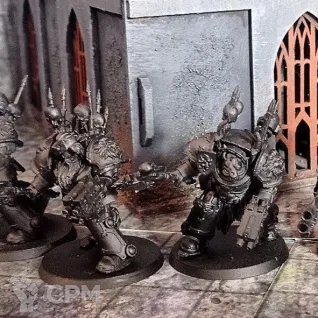 Описание картинки Chaos Terminator Squad - Wolf Guard Terminators от Soroka по цене 900руб | Свободный Рынок Миниатюр - СРМ