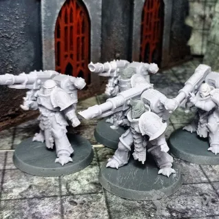 Описание картинки Chaos Havocs - lascannons x8 от Soroka по цене 1 100руб | Свободный Рынок Миниатюр - СРМ