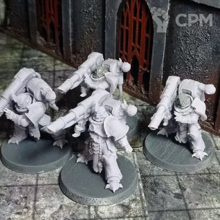 Описание картинки Chaos Havocs - lascannons x8 от Soroka по цене 1 100руб | Свободный Рынок Миниатюр - СРМ