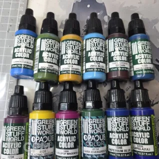 Описание картинки Краски Green Stuff World (Испания) от Trizna по цене 3 500руб | Свободный Рынок Миниатюр - СРМ
