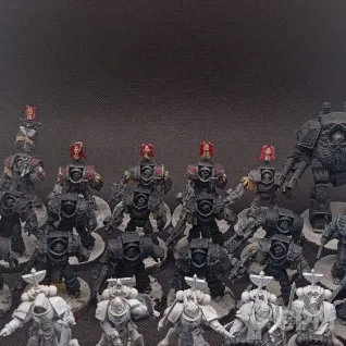 Описание картинки Армия темных ангелов (Dark angels army) от  по цене 7 000руб | Свободный Рынок Миниатюр - СРМ