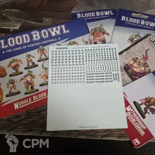 Описание картинки Nurgle Blood Bowl Team, полный комплект от AnoshinYevgeniy по цене 5 500руб | Свободный Рынок Миниатюр - СРМ