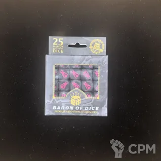 Описание картинки Набор кубов Baron Of Dice Thrill Seekers (Round Corner, x25 Dice) от Akella по цене 5 500руб | Свободный Рынок Миниатюр - СРМ