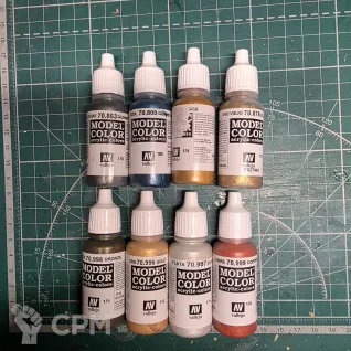 Описание картинки Набор металликов Vallejo Model Colour. от Пластиковая Сова по цене 1 000руб | Свободный Рынок Миниатюр - СРМ