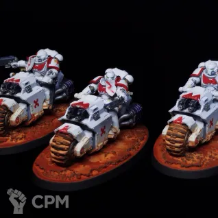 Описание картинки White Scars Outriders Squad от nlmard по цене 7 500руб | Свободный Рынок Миниатюр - СРМ