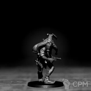 Описание картинки Mad Trench Jester от Подземный человек по цене 150руб | Свободный Рынок Миниатюр - СРМ