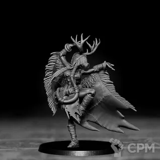 Описание картинки Children of Yggdrasil - Priestess от Подземный человек по цене 150руб | Свободный Рынок Миниатюр - СРМ