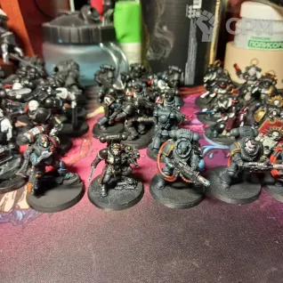 Описание картинки Space Marine army, Raven guard Army от dgoshgirt по цене 20 000руб | Свободный Рынок Миниатюр - СРМ