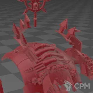 Описание картинки Chaos Knight of Khorne от MrMetalHorror по цене 2 000руб | Свободный Рынок Миниатюр - СРМ