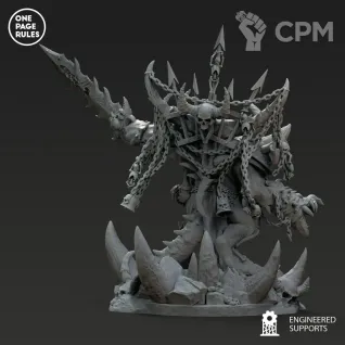 Описание картинки Daemon Prince of Chaos от MrMetalHorror по цене 1 500руб | Свободный Рынок Миниатюр - СРМ