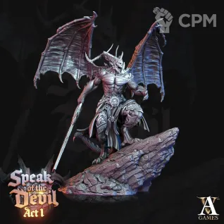 Описание картинки Daemon Prince of Chaos от MrMetalHorror по цене 1 400руб | Свободный Рынок Миниатюр - СРМ