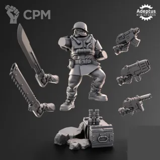 Описание картинки Commander. Koelner Regiment. Imperial Guard. (FULL PACK) от Manufactorum76 по цене 280руб | Свободный Рынок Миниатюр - СРМ