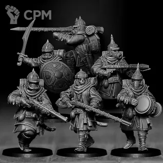 Описание картинки Beduins of Al Badia - Azebs от Подземный человек по цене 850руб | Свободный Рынок Миниатюр - СРМ