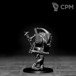 Описание картинки Mad Trench Jester от Подземный человек по цене 150руб | Свободный Рынок Миниатюр - СРМ