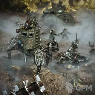 Описание картинки Dark Mechanicus Onager Dunecrawler от MrMetalHorror по цене 1 500руб | Свободный Рынок Миниатюр - СРМ