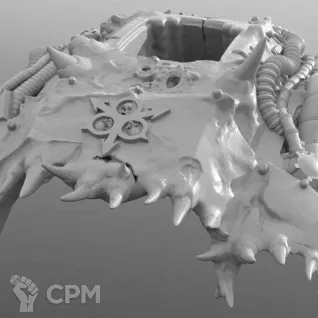 Описание картинки Chaos Knight of Nurgle Plate от MrMetalHorror по цене 600руб | Свободный Рынок Миниатюр - СРМ