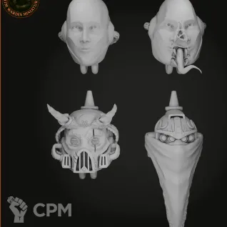 Описание картинки Emperor's Children Armiger armor upgarde от Лаборатория хаоса по цене 350руб | Свободный Рынок Миниатюр - СРМ