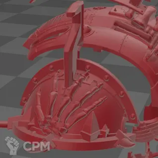Описание картинки Chaos Knight of Khorne от MrMetalHorror по цене 2 000руб | Свободный Рынок Миниатюр - СРМ