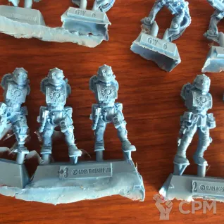 Описание картинки Mechanicum Tech-Thrall Covenant with Las-locks от corsa4ch по цене 1 800руб | Свободный Рынок Миниатюр - СРМ