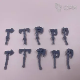 Описание картинки Силовые Топоры Космических Волков от Подземный человек по цене 200руб | Свободный Рынок Миниатюр - СРМ