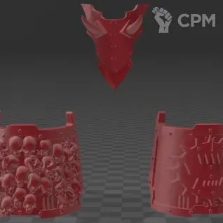Описание картинки Chaos Knight of Khorne от MrMetalHorror по цене 2 000руб | Свободный Рынок Миниатюр - СРМ