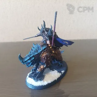 Описание картинки Chaos Lord on Karkadrak от LordNest по цене 1 800руб | Свободный Рынок Миниатюр - СРМ