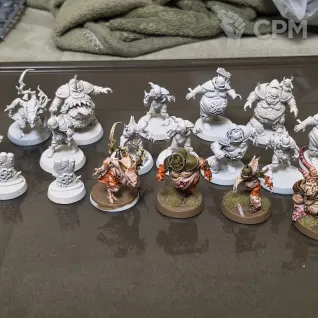Описание картинки Nurgle Blood Bowl Team, полный комплект от AnoshinYevgeniy по цене 5 500руб | Свободный Рынок Миниатюр - СРМ