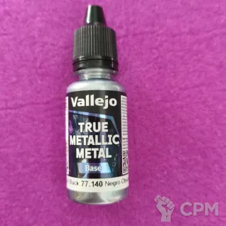 Описание картинки Vallejo True Metallic Metal Base 77.140 Obsidian Black от  по цене 415руб | Свободный Рынок Миниатюр - СРМ