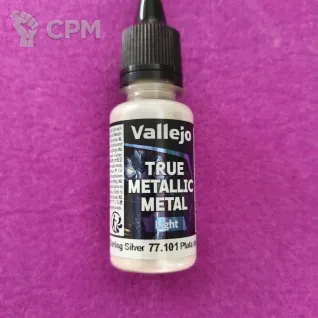 Описание картинки Vallejo True Metallic Metal Light 77.101 Sterling Silver от  по цене 415руб | Свободный Рынок Миниатюр - СРМ