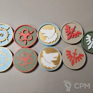 Описание картинки Маркеры точек под Вашу фракцию от Fisher print по цене 150руб | Свободный Рынок Миниатюр - СРМ