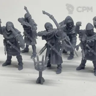 Описание картинки Bretonnian Archers от Подземный человек по цене 1 160руб | Свободный Рынок Миниатюр - СРМ