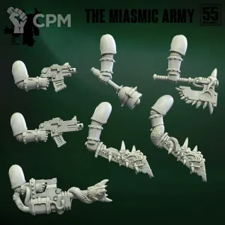 Описание картинки 3 Plague Marines от MrMetalHorror по цене 350руб | Свободный Рынок Миниатюр - СРМ