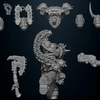 Описание картинки Kharn от MrMetalHorror по цене 300руб | Свободный Рынок Миниатюр - СРМ