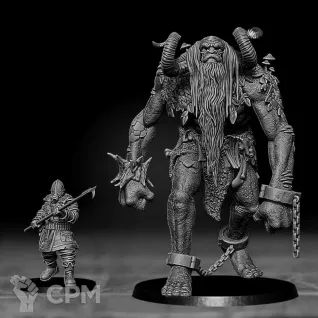 Описание картинки Children of Yggdrasil - Captive Giant от Подземный человек по цене 1 500руб | Свободный Рынок Миниатюр - СРМ