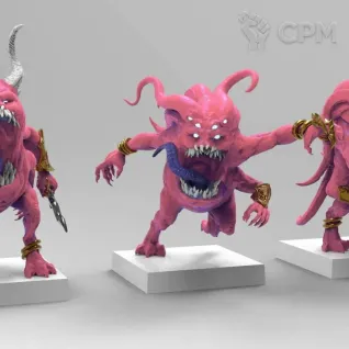 Описание картинки Pink Horrors - 10 Штук от MrMetalHorror по цене 900руб | Свободный Рынок Миниатюр - СРМ