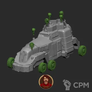Описание картинки TRENCH CRUSADE - NEW ANTIOCH - AEGIS SENTINEL (HALF-TRACK + WHEELS) от Manufactorum76 по цене 2 200руб | Свободный Рынок Миниатюр - СРМ