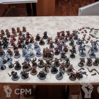 Описание картинки Армия Blood Angels от Alerond по цене 20 000руб | Свободный Рынок Миниатюр - СРМ