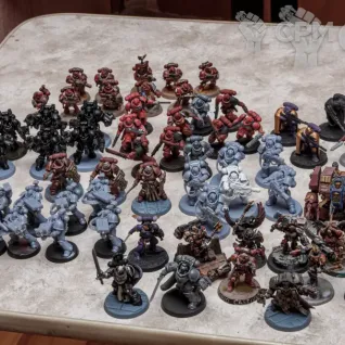 Описание картинки Армия Blood Angels от Alerond по цене 20 000руб | Свободный Рынок Миниатюр - СРМ