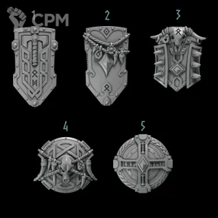 Описание картинки Space Wolves Shield от Dr. Printicus по цене 250руб | Свободный Рынок Миниатюр - СРМ