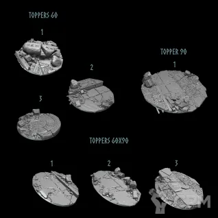 Описание картинки Space Wolves toppers от Helnex workshop  по цене 60руб | Свободный Рынок Миниатюр - СРМ