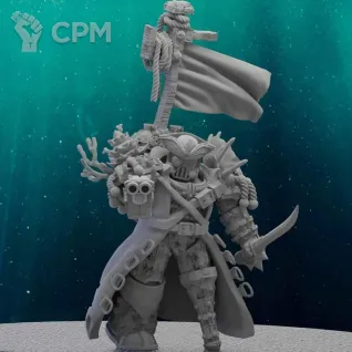 Описание картинки Plague Marine Champion от MrMetalHorror по цене 250руб | Свободный Рынок Миниатюр - СРМ