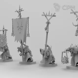 Описание картинки Plague Monks от Zakat-3D по цене 150руб | Свободный Рынок Миниатюр - СРМ