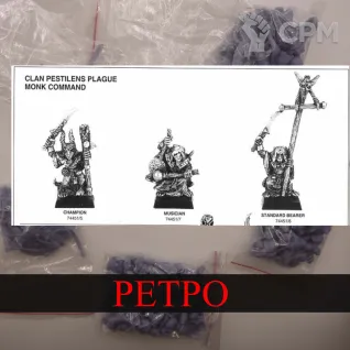 Описание картинки Plague Monk Command- 4th Ed от White Rhino по цене 599руб | Свободный Рынок Миниатюр - СРМ