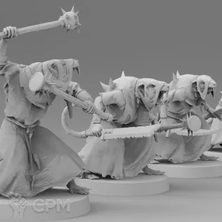 Описание картинки Plague Monks от Zakat-3D по цене 150руб | Свободный Рынок Миниатюр - СРМ