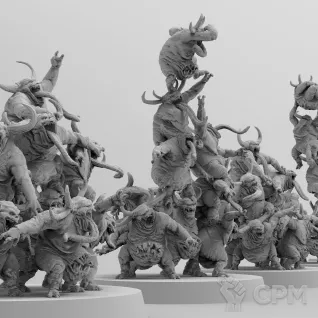 Описание картинки Nurglings от 3Д-Печка по цене 350руб | Свободный Рынок Миниатюр - СРМ
