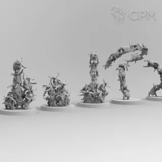Описание картинки Nurglings от 3Д-Печка по цене 350руб | Свободный Рынок Миниатюр - СРМ