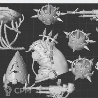 Описание картинки Plaguespitters Foetid Bloat-drone от White Rhino по цене 799руб | Свободный Рынок Миниатюр - СРМ