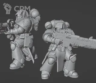 Описание картинки Hellblasters dark angels от Dmitry Sero по цене 850руб | Свободный Рынок Миниатюр - СРМ