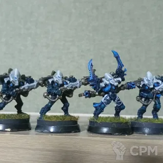Описание картинки Aeldari Warp Spiders. от Rayadarian по цене 1 000руб | Свободный Рынок Миниатюр - СРМ