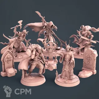 Описание картинки DND - Graveyard Set от 3D Print Workshop по цене 2 182руб | Свободный Рынок Миниатюр - СРМ